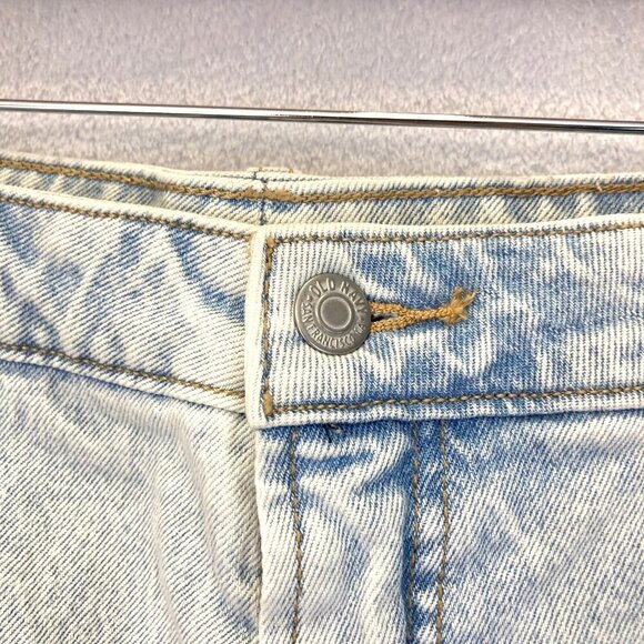 NWT Old Navy Denim Shorts Plus 30 Jeans Curvy OG High Rise Distressed Light Wash - Picture 8 of 16